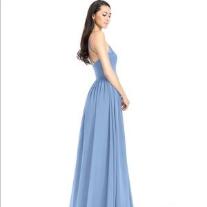 Azazie Blue Long Dress Size 12